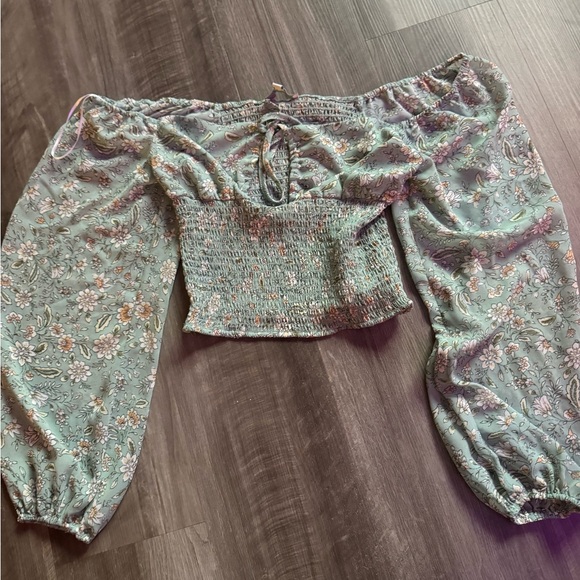 Floral Green Kids Bottoms - Picture 1 of 4